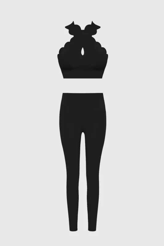 Crisscross Bra + High Waist Training Legging sold by WISKII Active