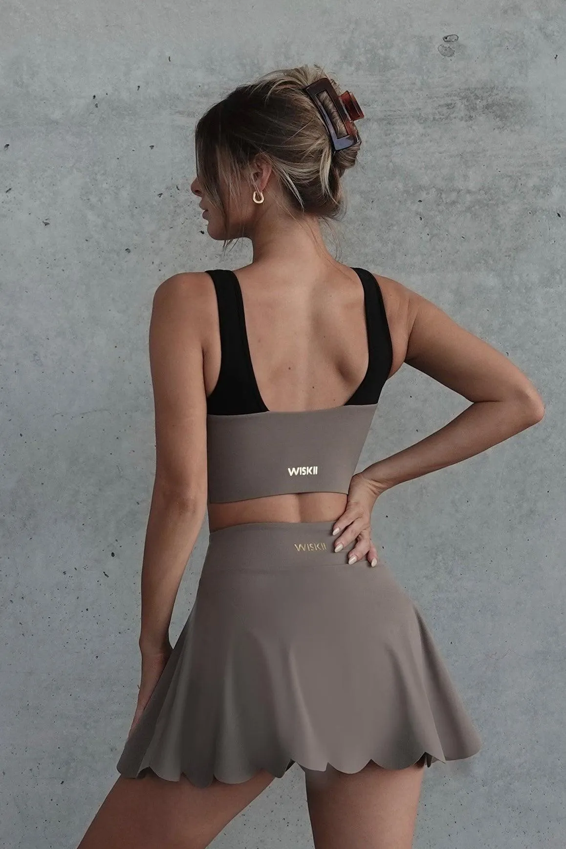 High-Waist A-line Tennis Skirt sold by WISKII Active product image thumbnail 2