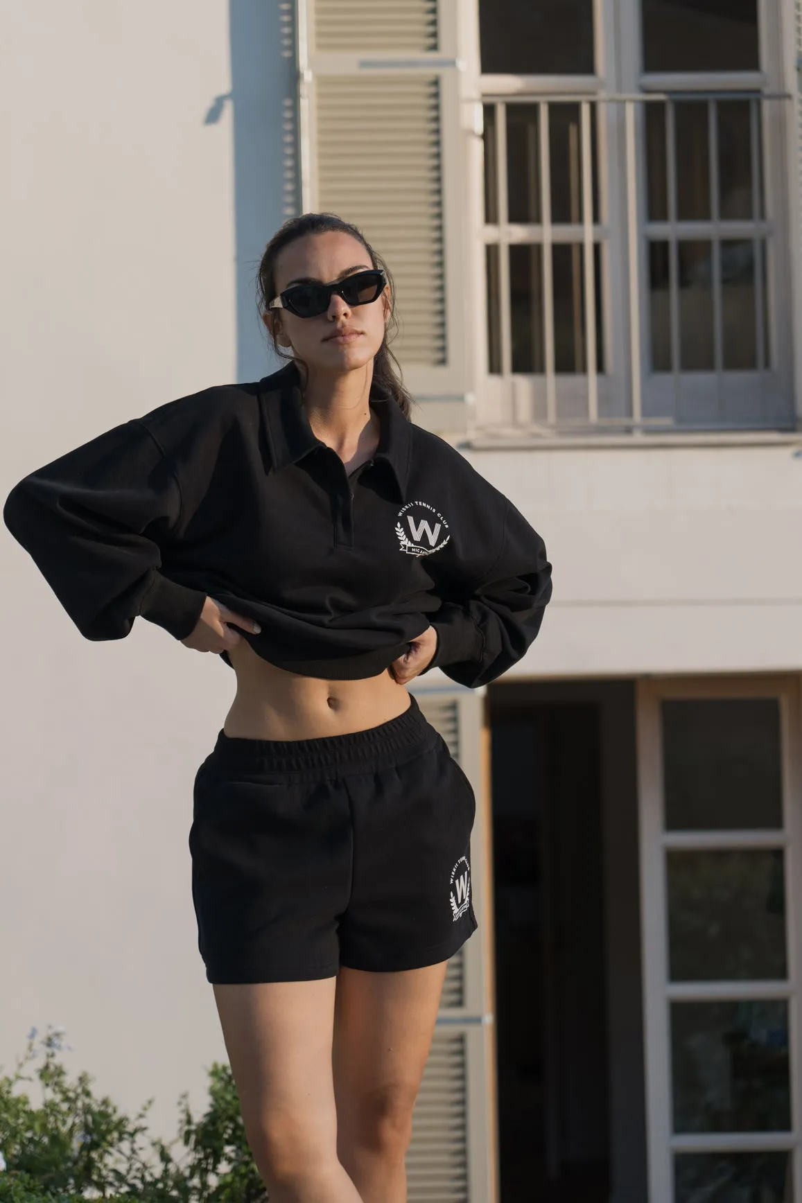 Polo Button Front Sweatshirt sold by WISKII Active product image thumbnail 4