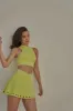 V-waist Laser Cut Tennis Skirt sold by WISKII Active