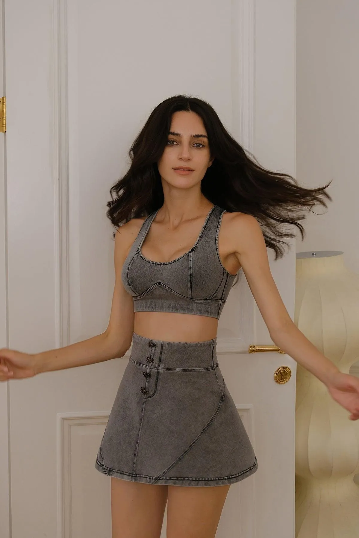 Beyond Denim Skirt sold by WISKII Active