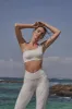 V-waist Laser Cut Sports Legging sold by WISKII Active