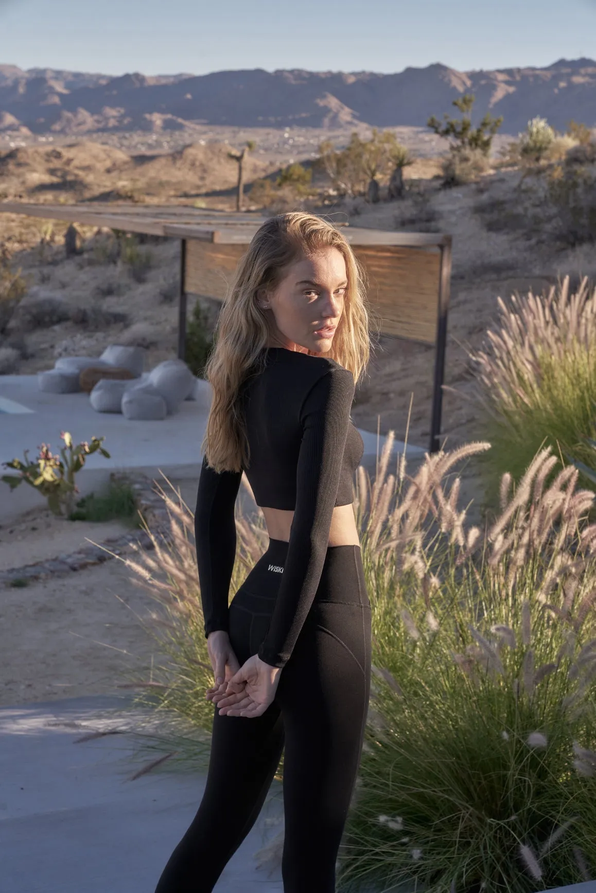 Elegant Long Sleeve Crop Top sold by WISKII Active product image thumbnail 3