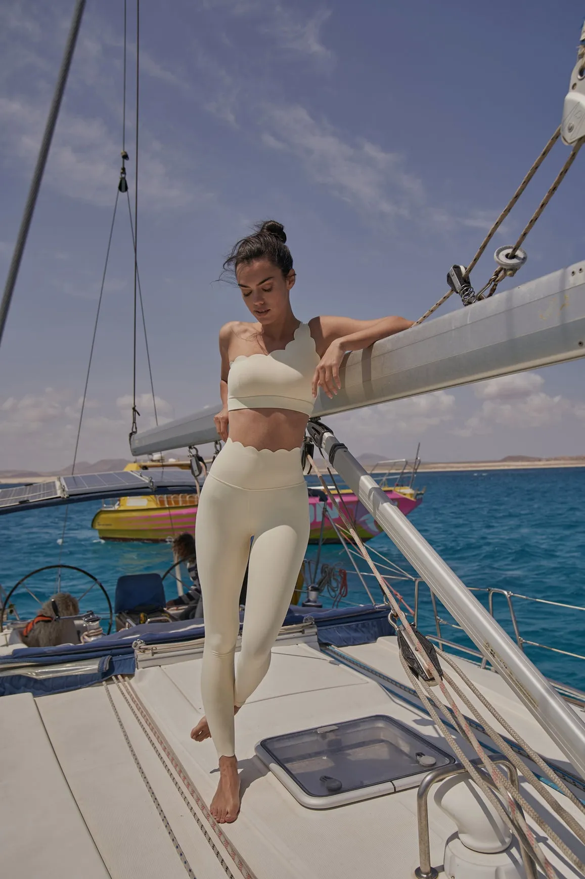 Dynamic One Shoulder Sports Bra sold by WISKII Active product image thumbnail 5