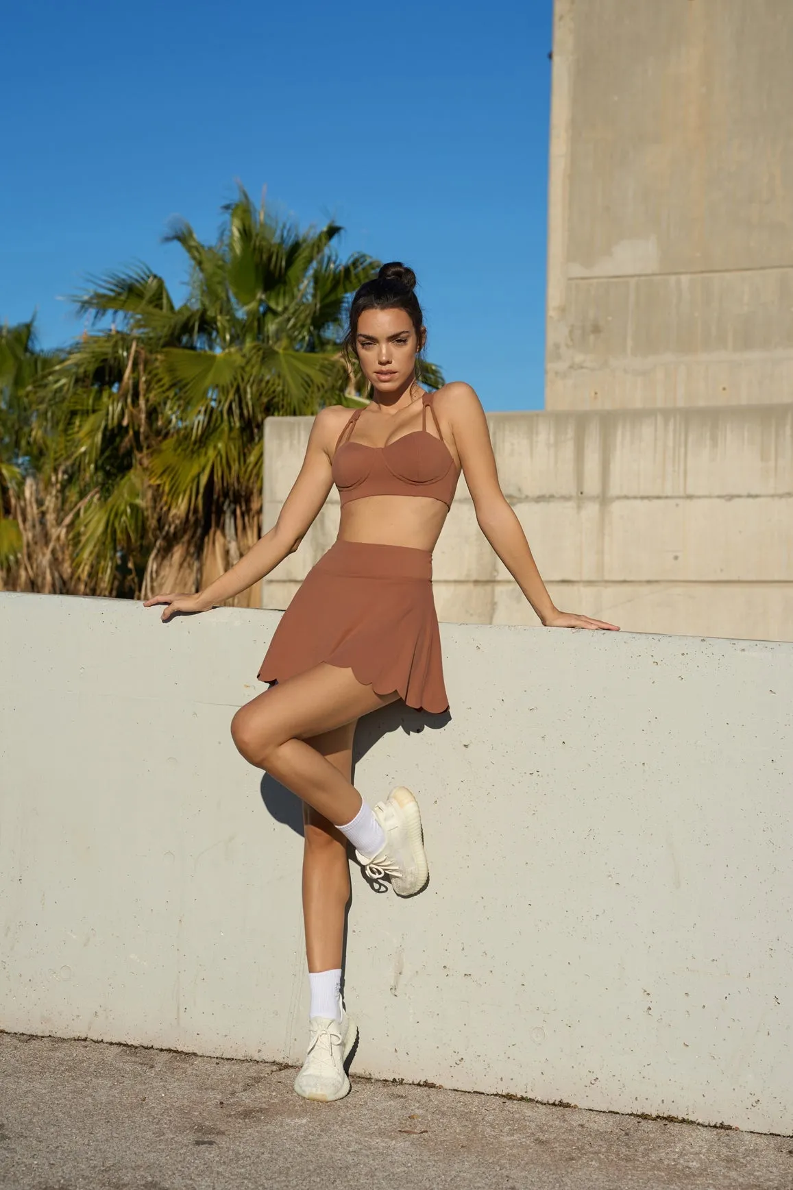 High-Waist A-line Tennis Skirt sold by WISKII Active product image thumbnail 2