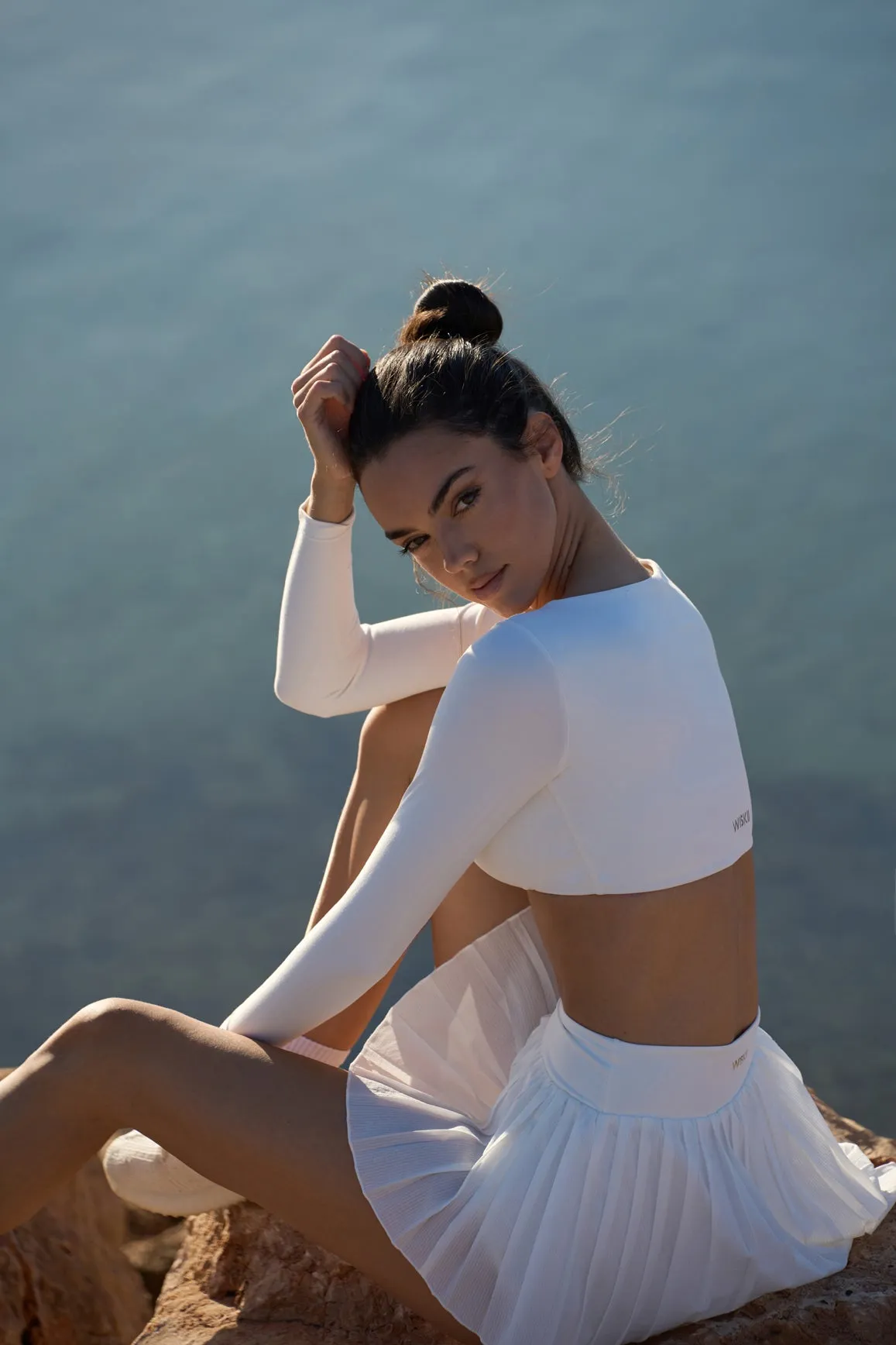 Long Sleeve Ruched Bra sold by WISKII Active product image thumbnail 2