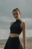 High Neck Laser Cut Leisure Bra sold by WISKII Active