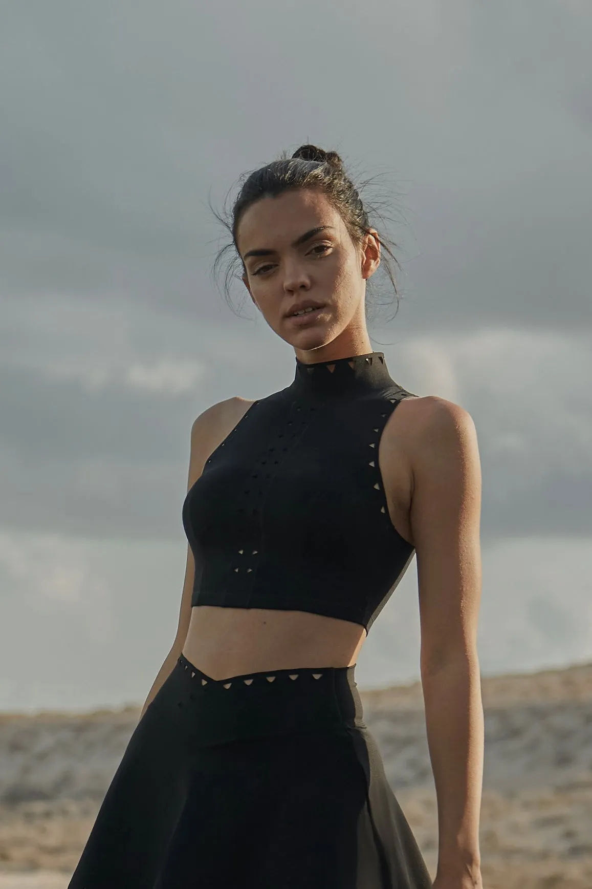 High Neck Laser Cut Leisure Bra sold by WISKII Active product image thumbnail 4