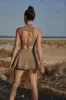 V-waist Laser Cut Tennis Skirt sold by WISKII Active