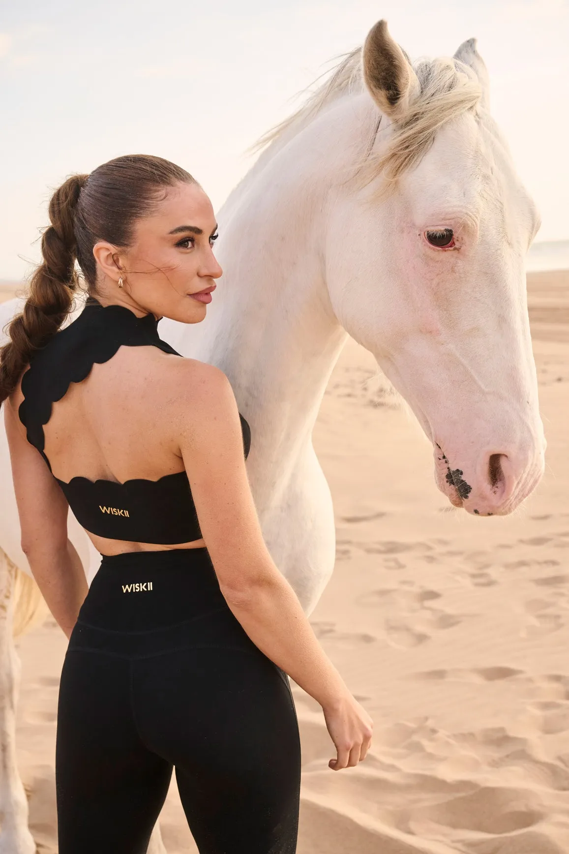 Scallop Back Mock Neck Bra sold by WISKII Active product image thumbnail 4