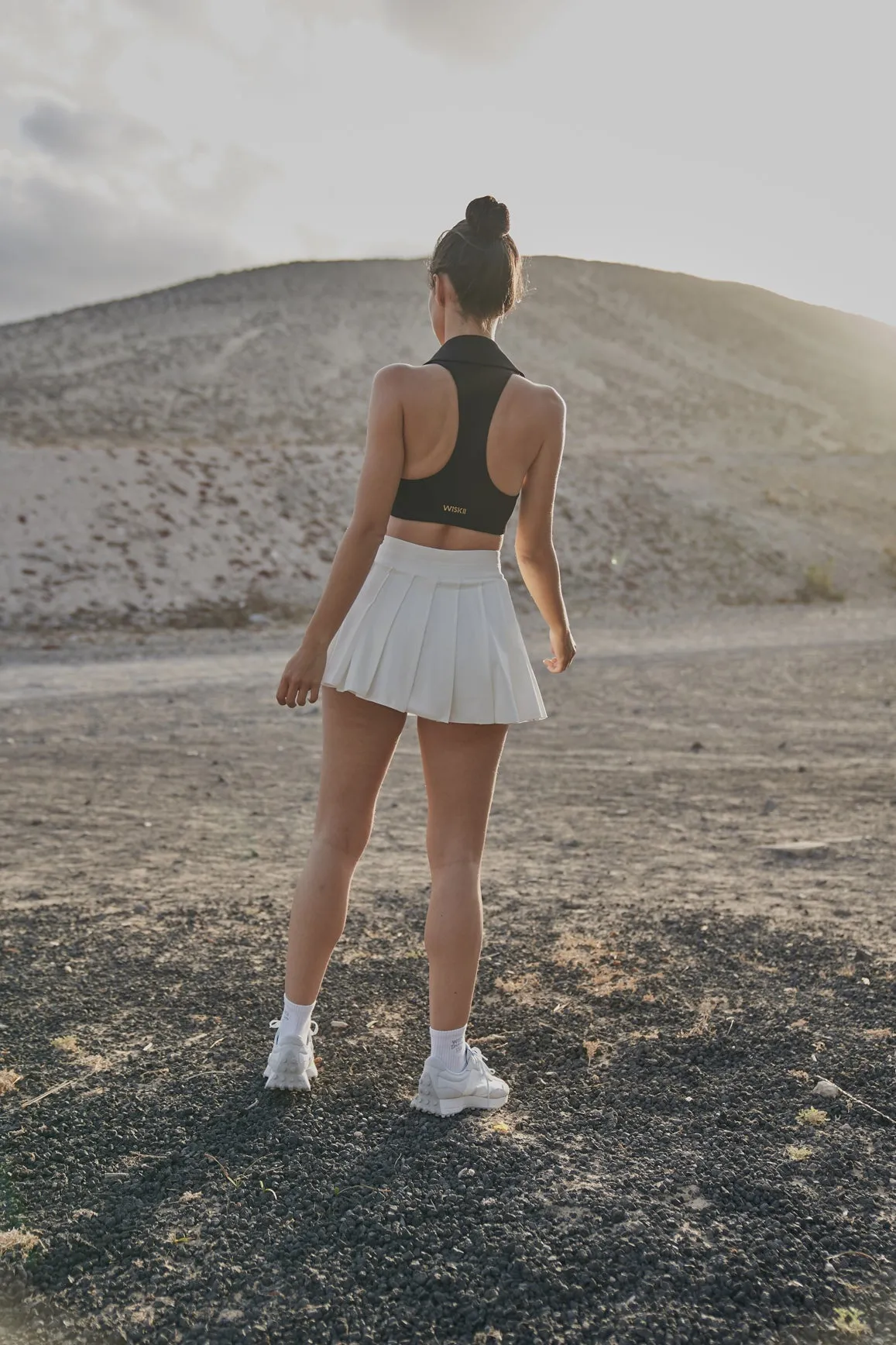 A-line Pleated Skirt sold by WISKII Active product image thumbnail 3