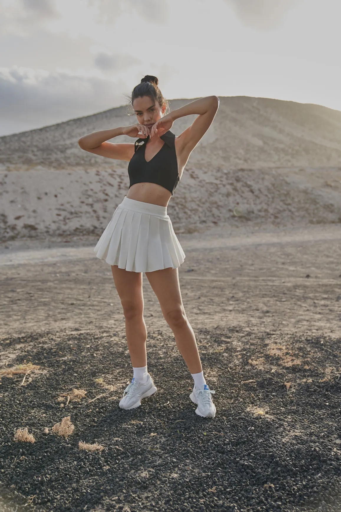 A-line Pleated Skirt sold by WISKII Active