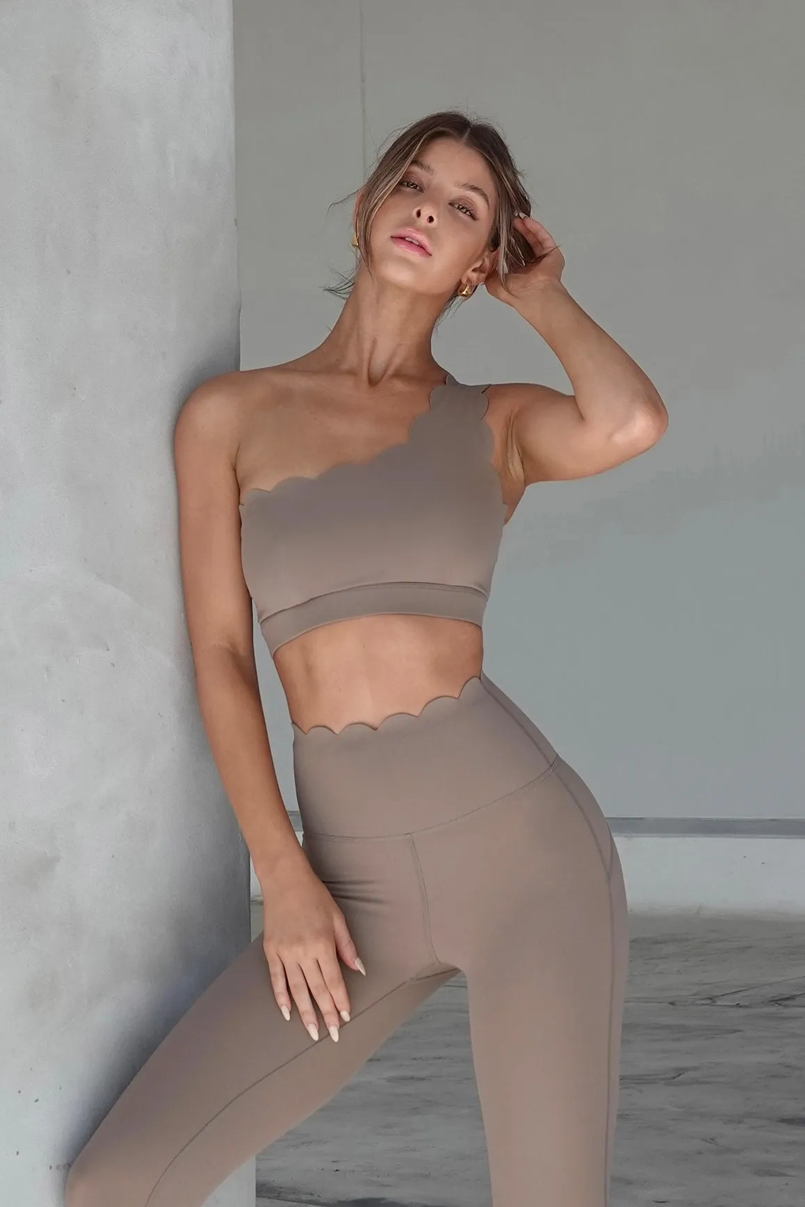 Dynamic One Shoulder Sports Bra sold by WISKII Active product image thumbnail 3