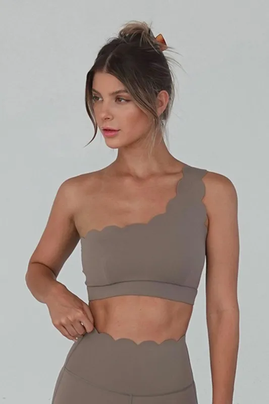 Dynamic One Shoulder Sports Bra sold by WISKII Active