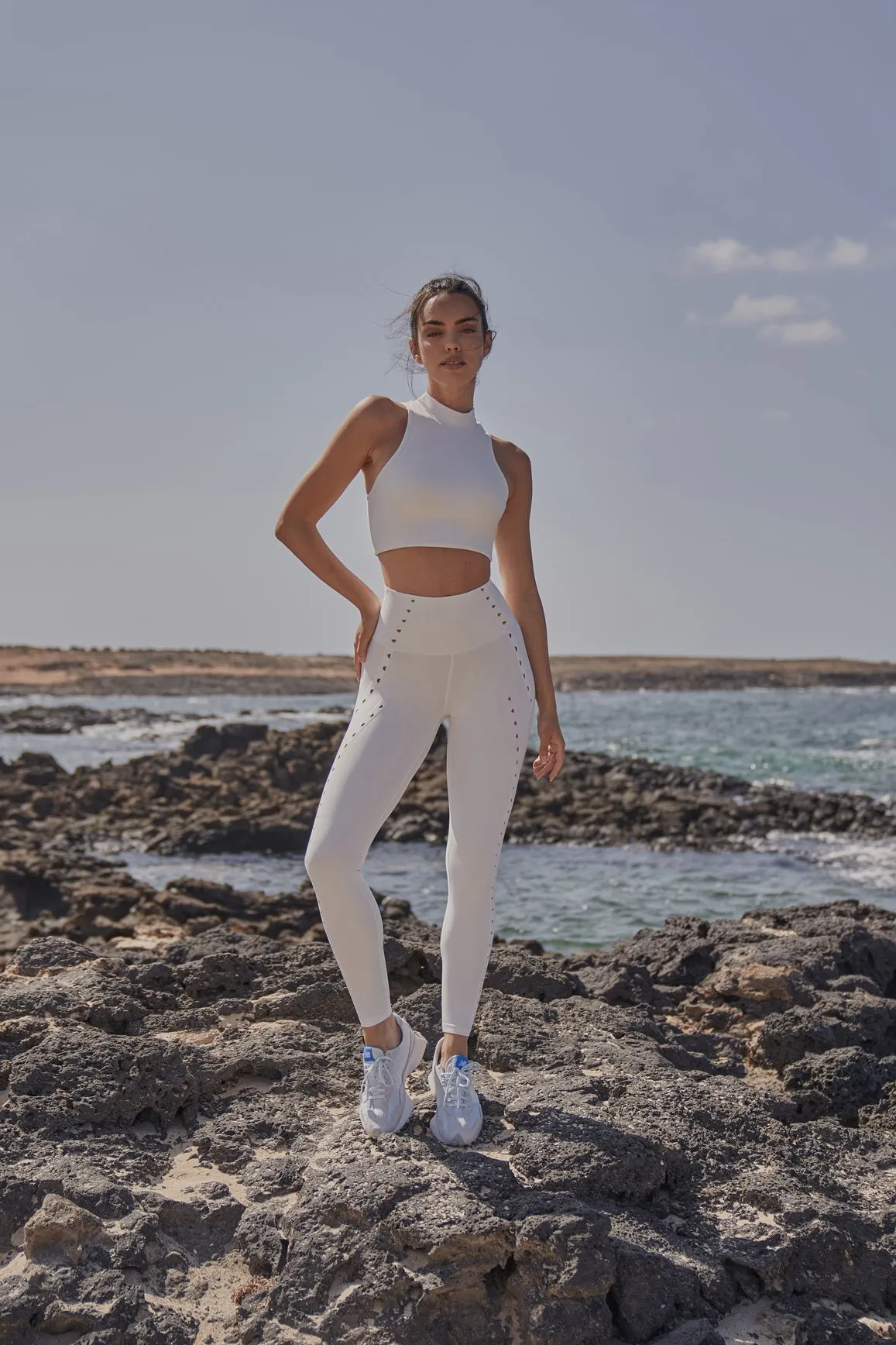 Diamond Cutout Mock Neck Bra sold by WISKII Active product image thumbnail 4