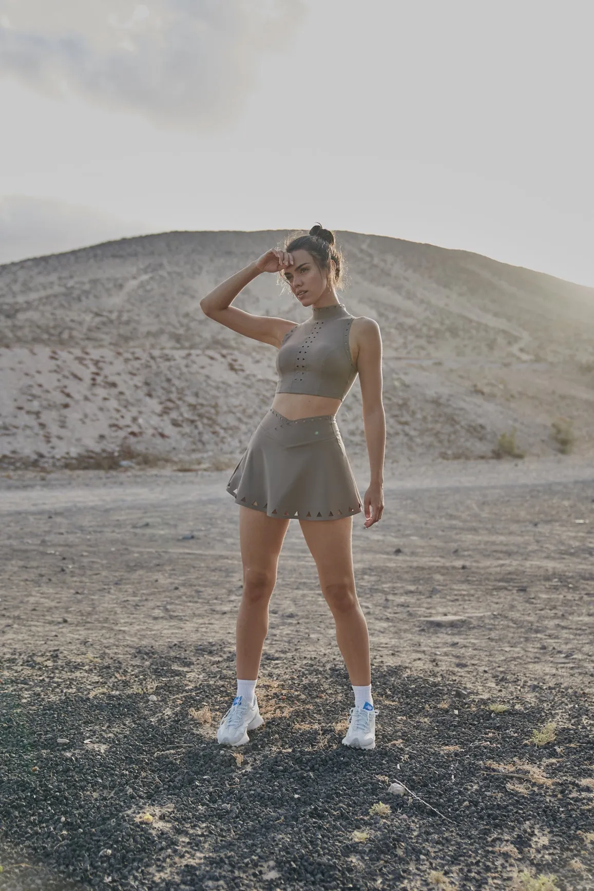 High Neck Laser Cut Leisure Bra sold by WISKII Active product image thumbnail 4