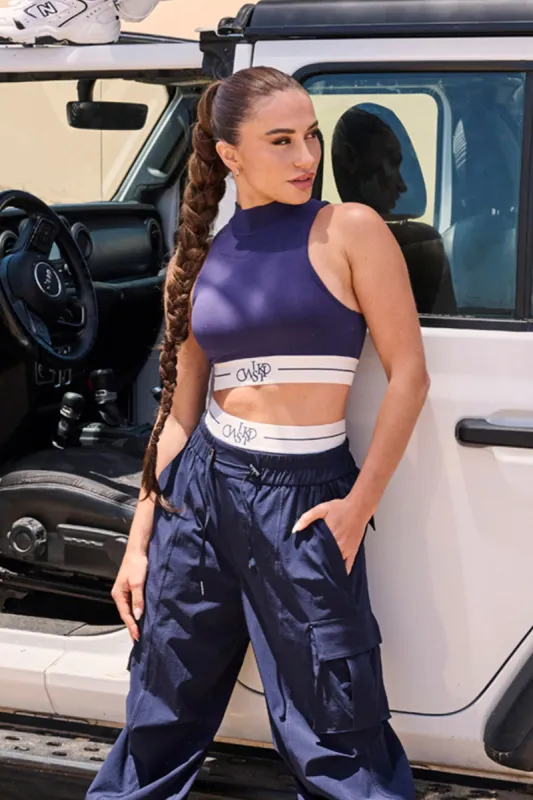 WISKII Stylish Cutout Mock Bra made by WISKII Active