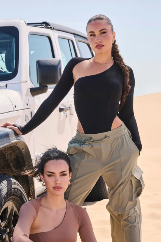 Unique Cut Long Sleeve Bodysuit sold by WISKII Active