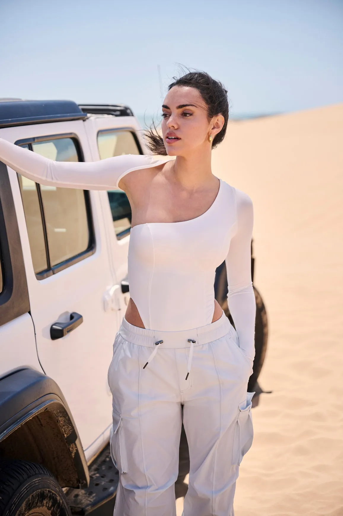 Unique Cut Long Sleeve Bodysuit sold by WISKII Active product image thumbnail 3