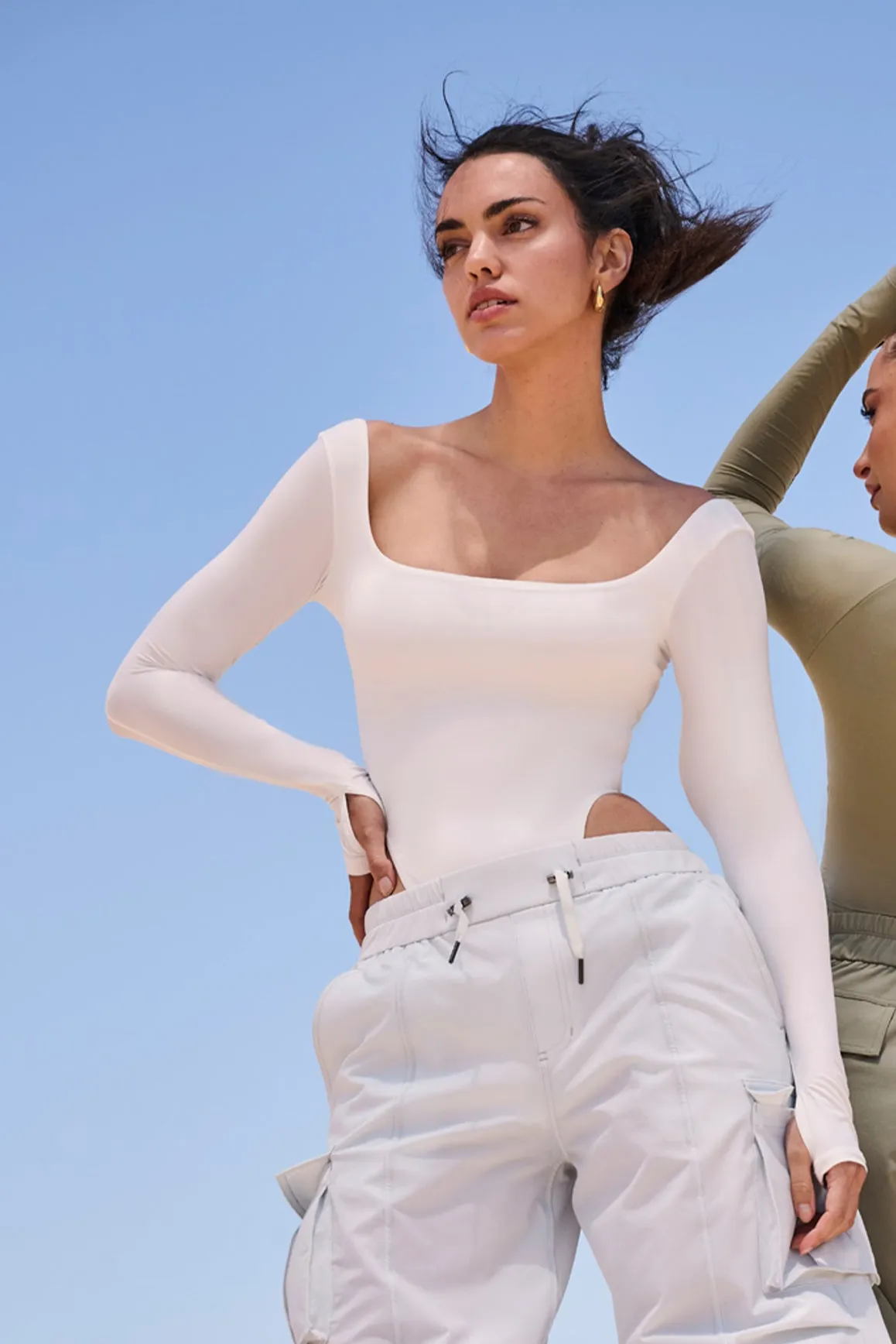 Scoop Neck Long Sleeve Bodysuit sold by WISKII Active product image thumbnail 3