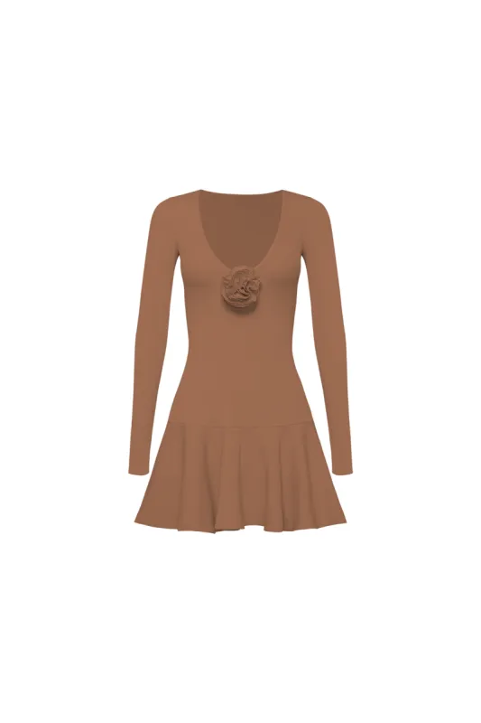 Floral V-Neck Ruffled Dress sold by WISKII Active