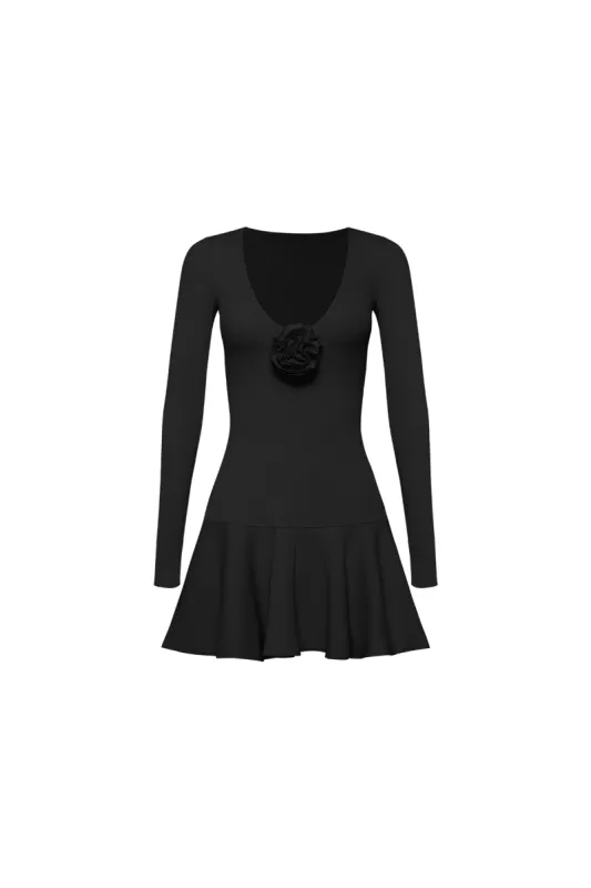 Floral V-Neck Ruffled Dress sold by WISKII Active