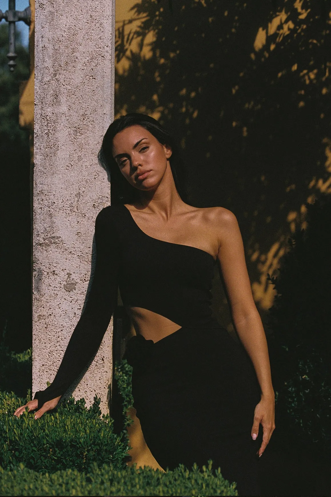 Asymmetrical Floral Maxi Dress sold by WISKII Active