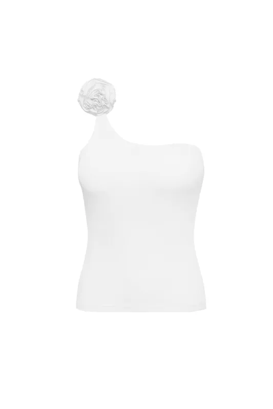 One-Shoulder Floral Tank Top sold by WISKII Active