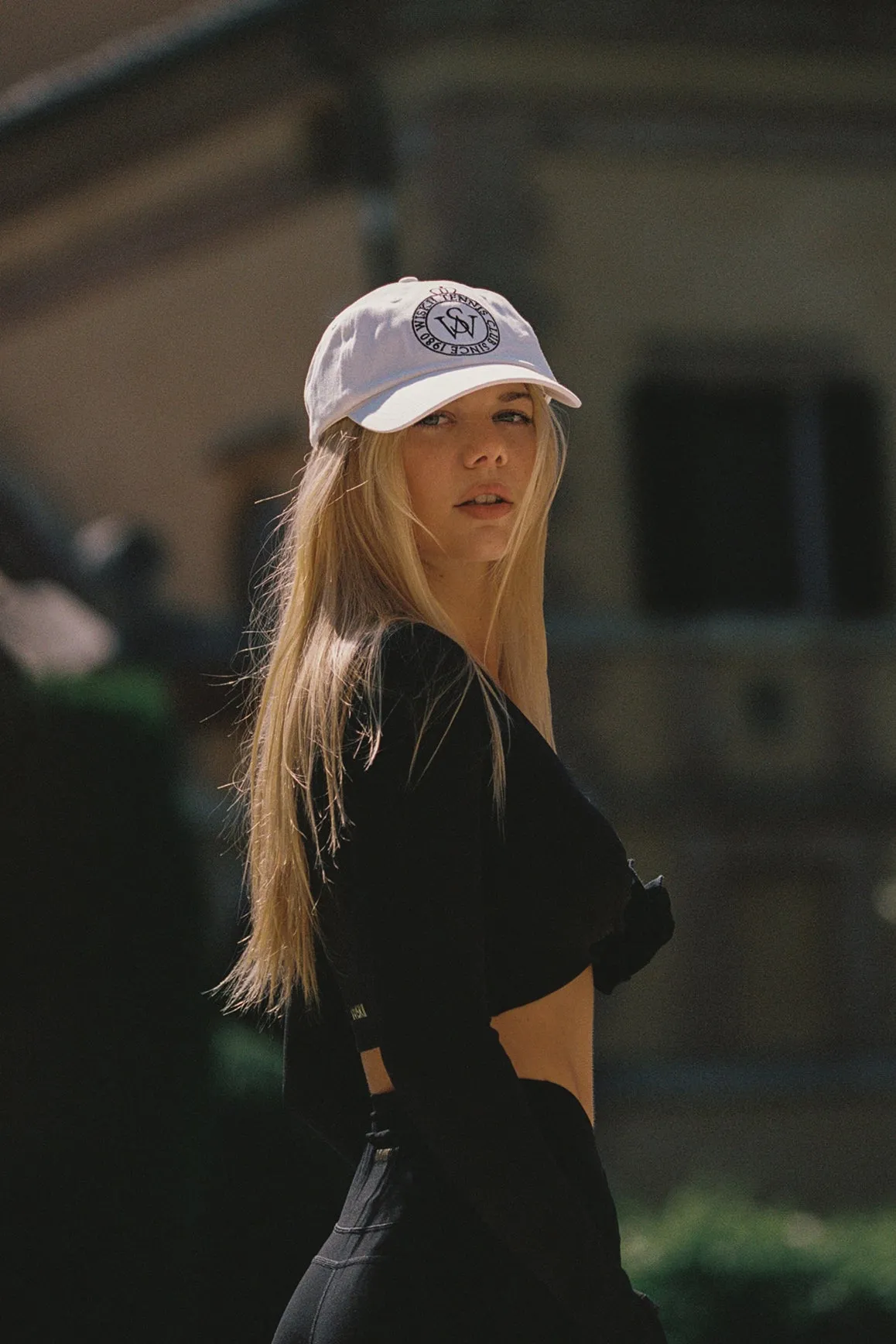 V-Neck Floral Long-Sleeve Crop Top sold by WISKII Active product image thumbnail 3