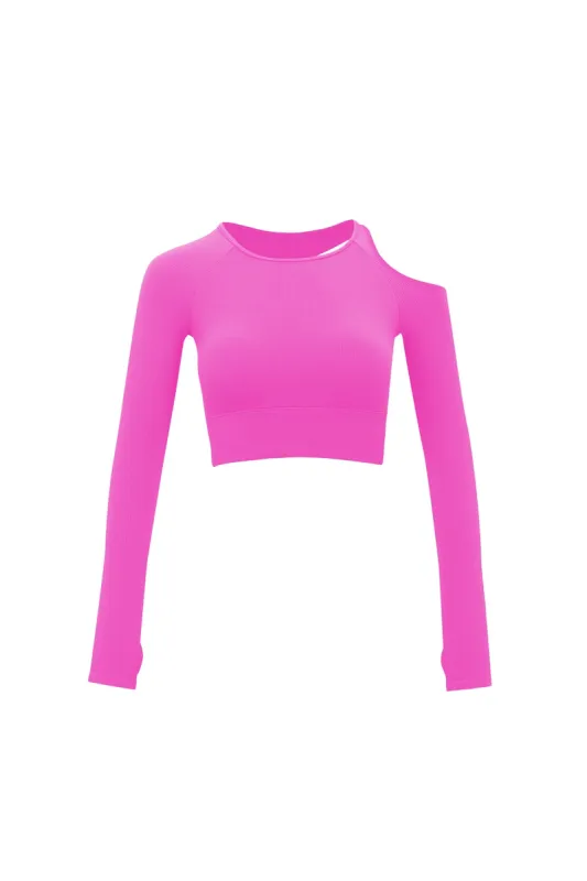 Seamless Open Back Crop Top sold by WISKII Active