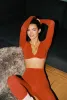 Twist-Front Long Sleeve Crop Top sold by WISKII Active