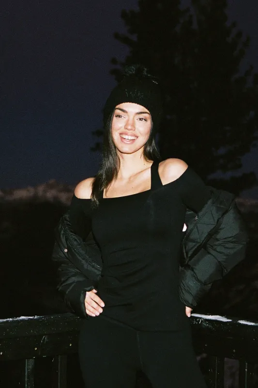 Long Sleeve Ruched Off-Shoulder Top sold by WISKII Active