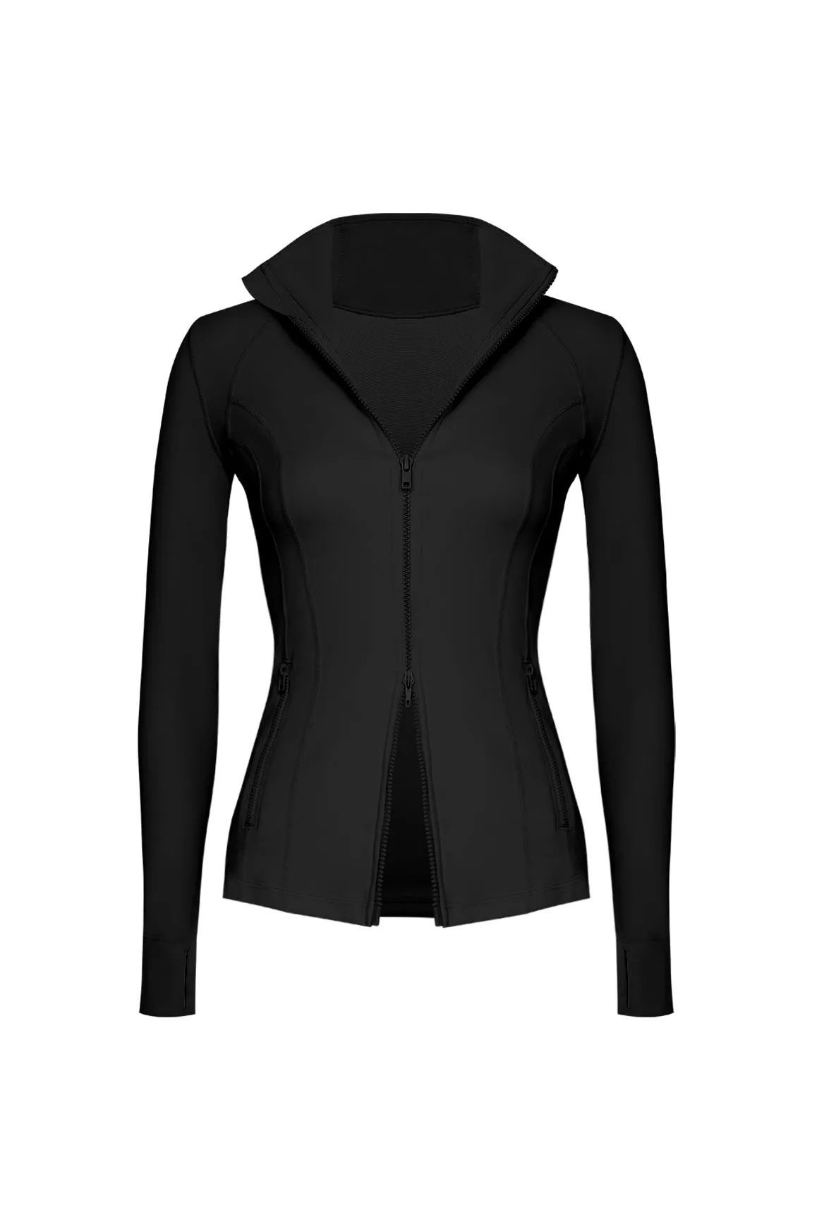 Double Zip Slim Fit Active Jacket sold by WISKII Active product image thumbnail 5