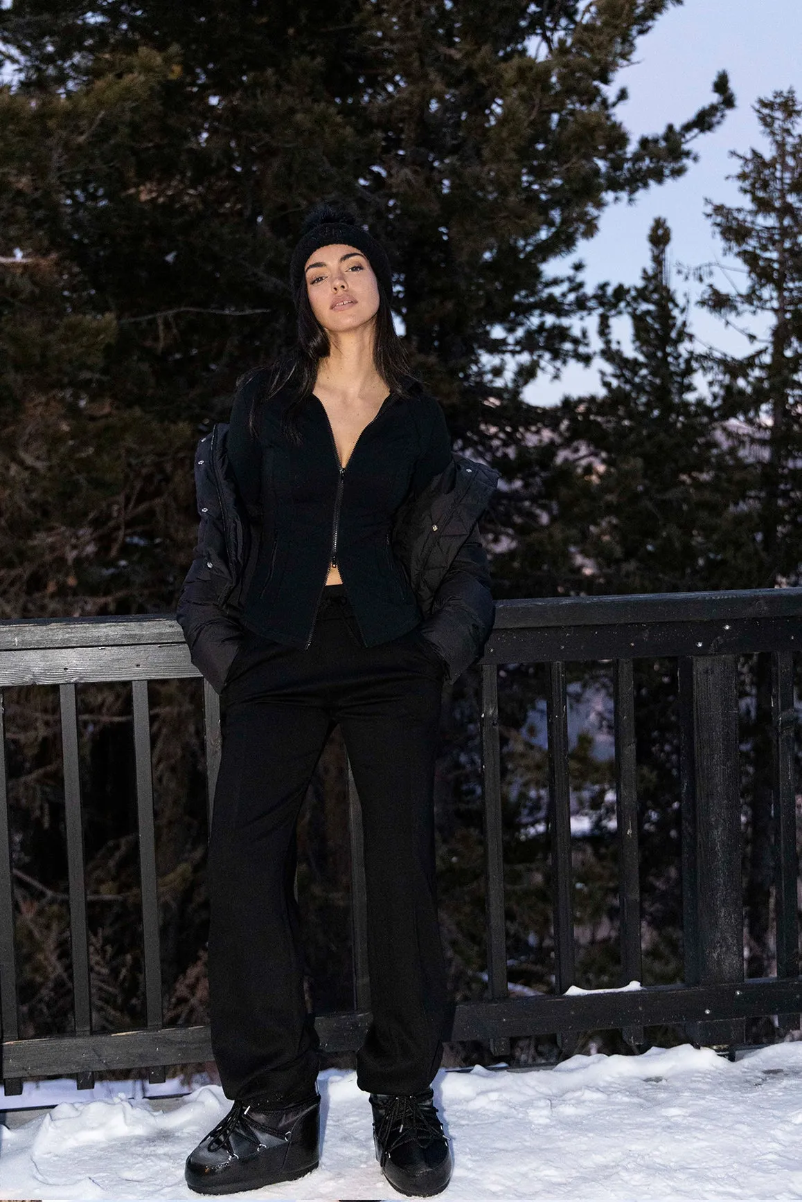 Double Zip Slim Fit Active Jacket sold by WISKII Active product image thumbnail 3