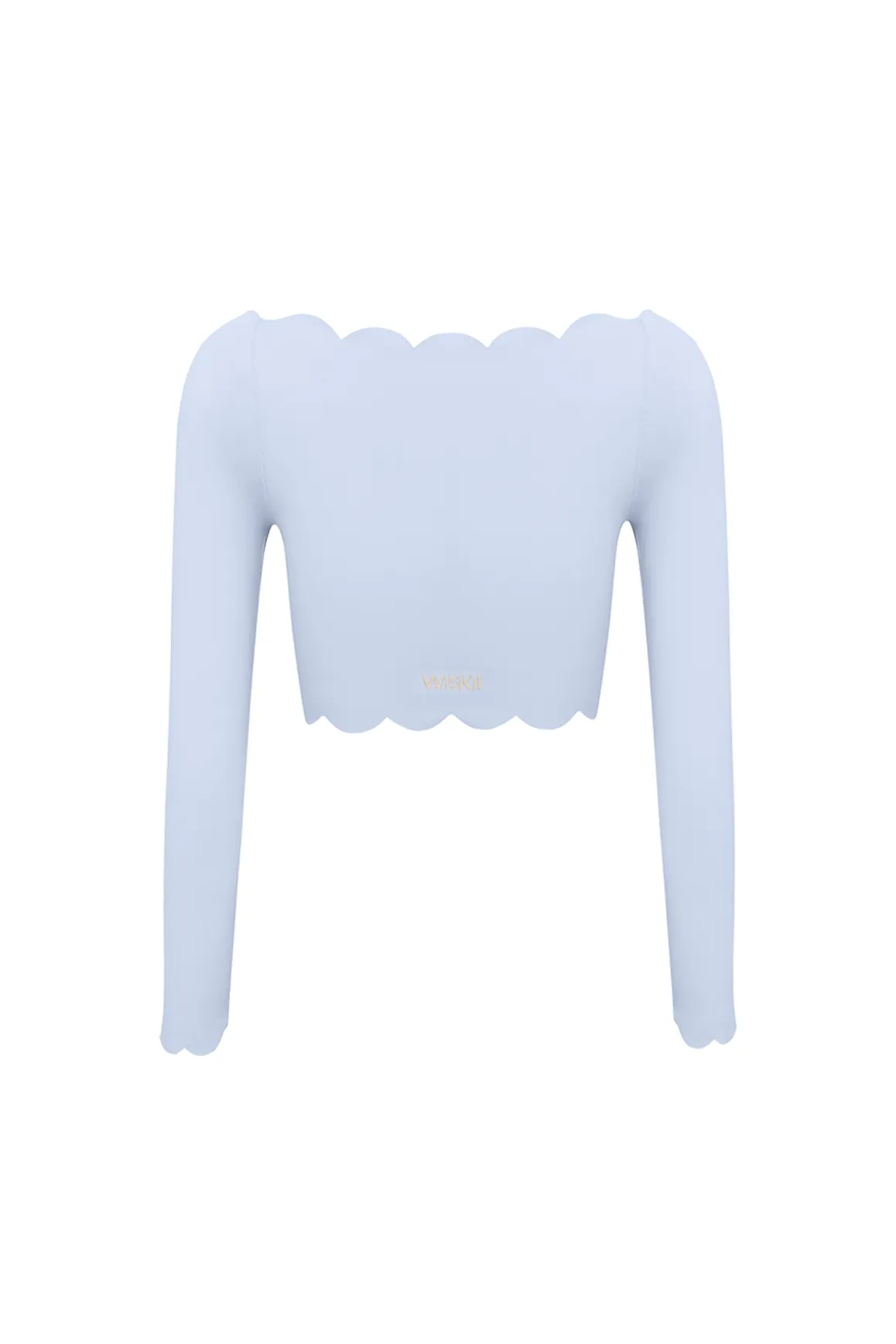 Off Shoulder Long Sleeve Crop Top sold by WISKII Active product image thumbnail 2