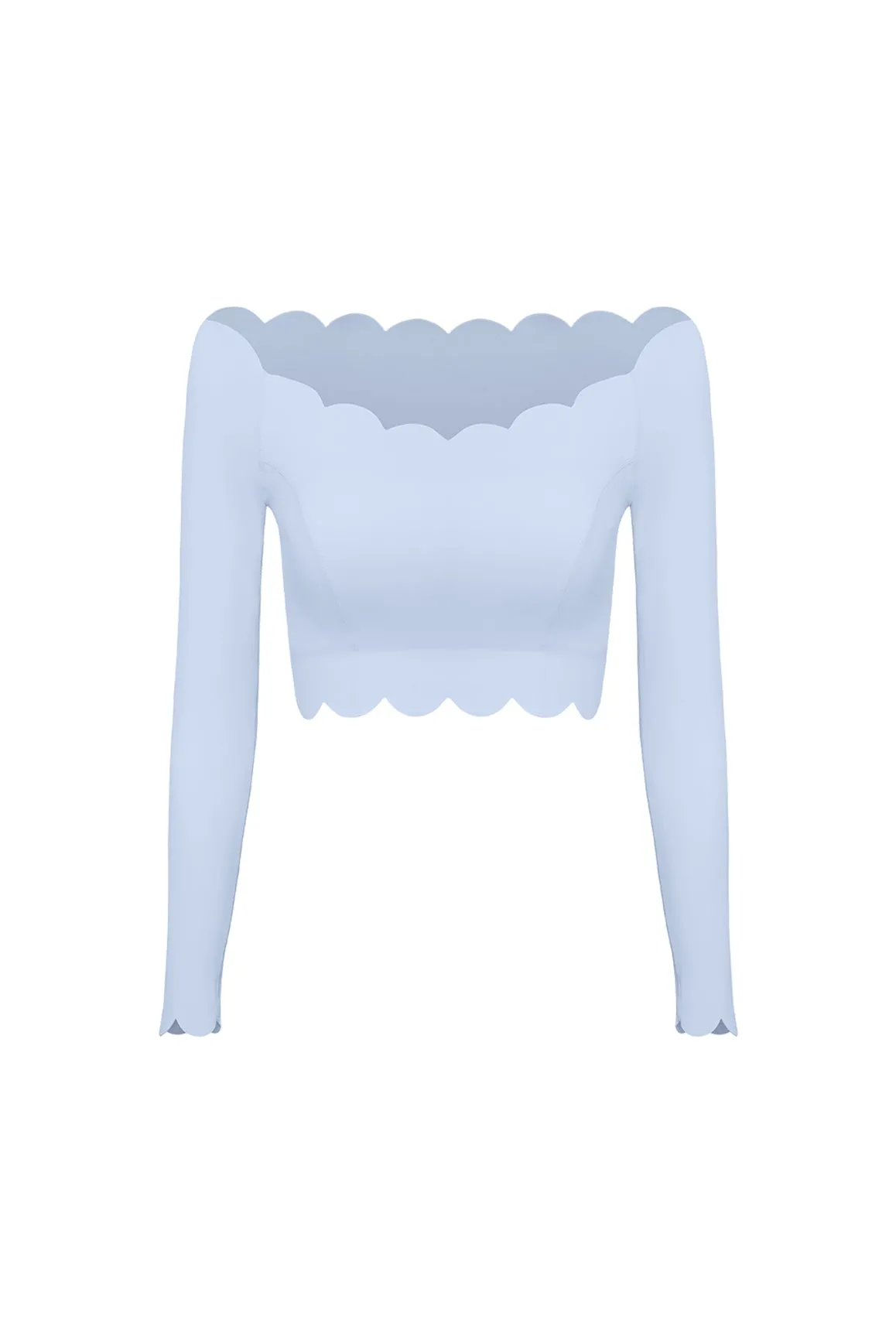 Off Shoulder Long Sleeve Crop Top sold by WISKII Active