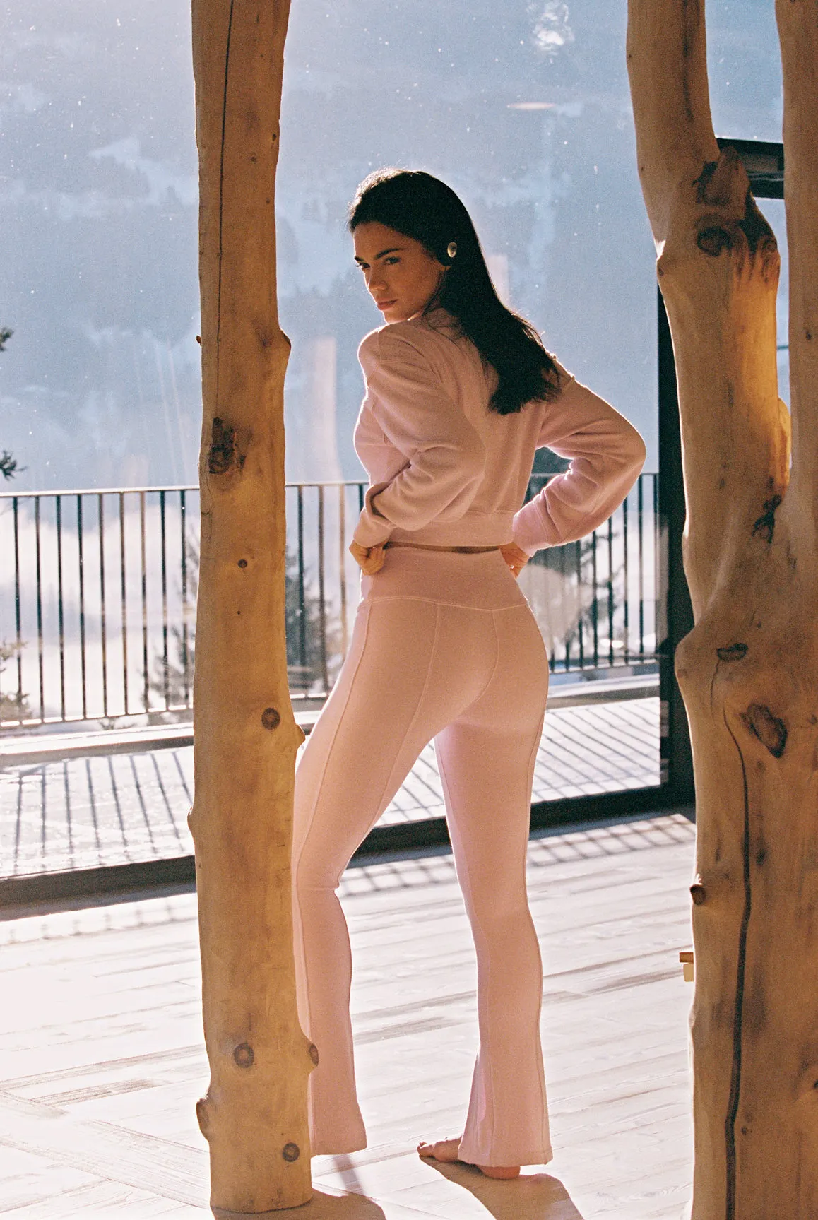 High-Waist Split Front Flare Legging sold by WISKII Active product image thumbnail 2