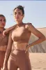 Scallop Cutout Mock Neck Bra sold by WISKII Active