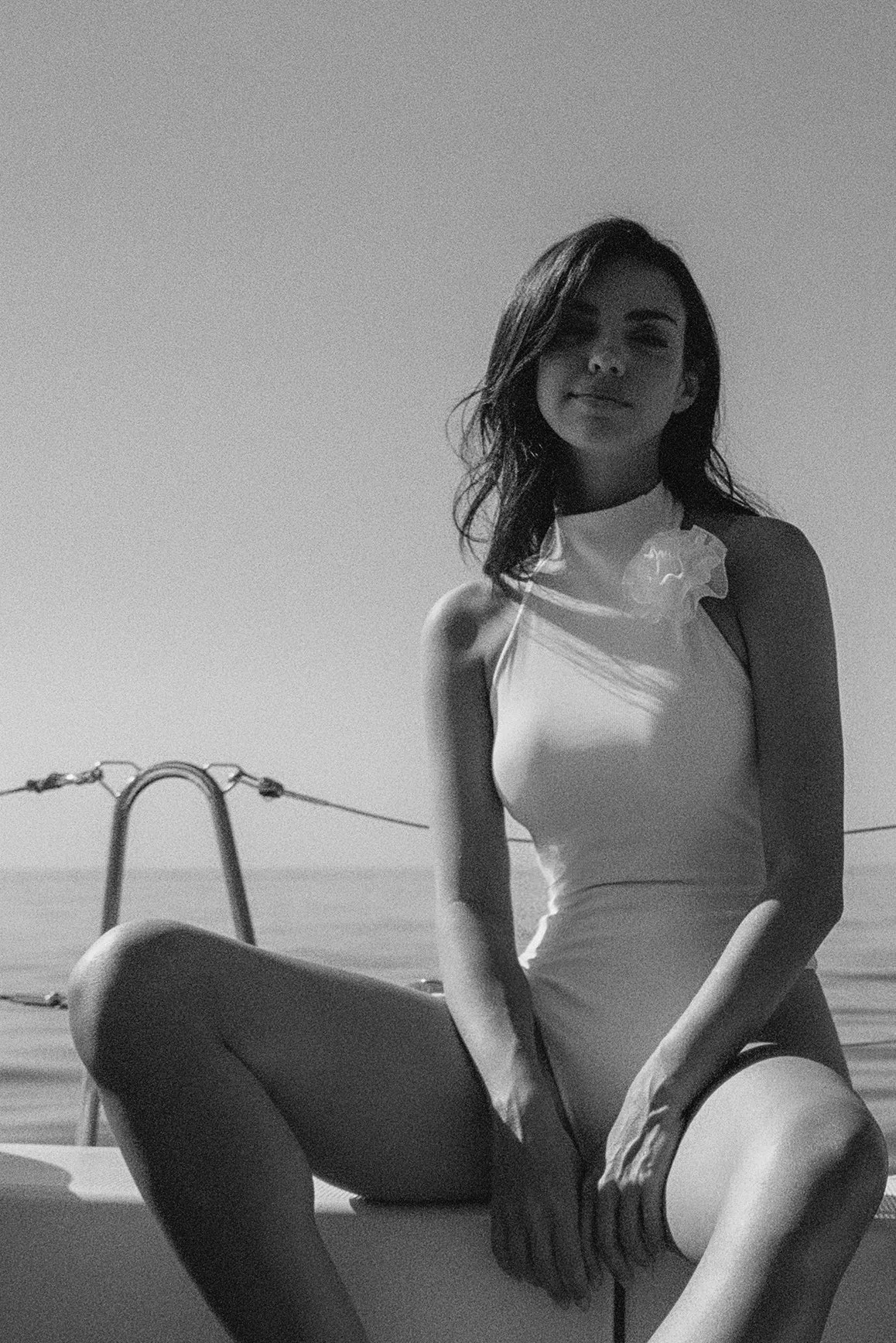 Riviera Floral Backless One-piece Swimsuit sold by WISKII Active product image thumbnail 3