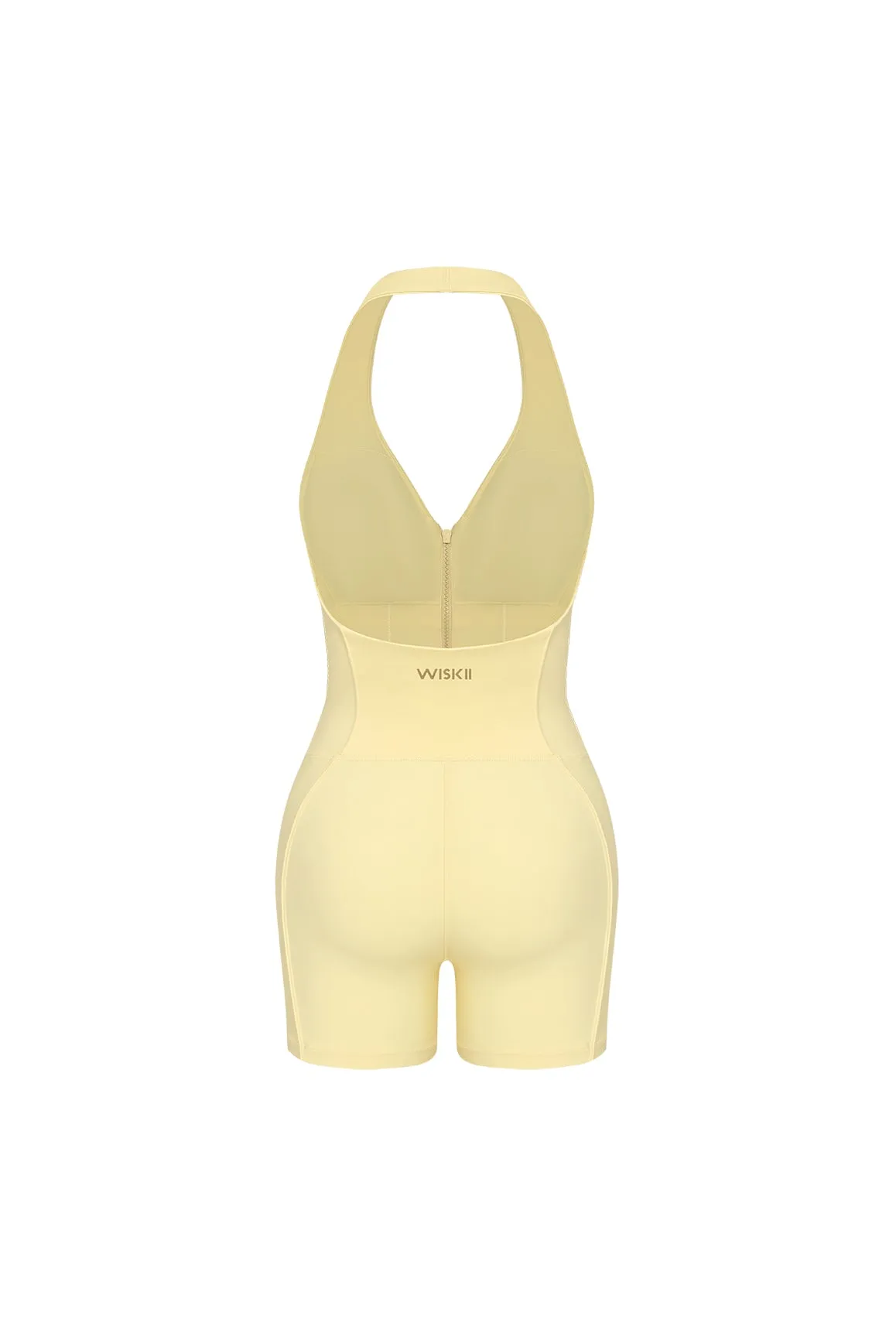 Riviera Hourglass Zip Front Romper sold by WISKII Active product image thumbnail 4