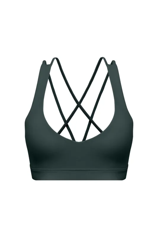 Scoop Neck Crossback Bra sold by WISKII Active