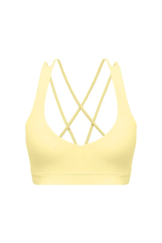 Scoop Neck Crossback Bra sold by WISKII Active