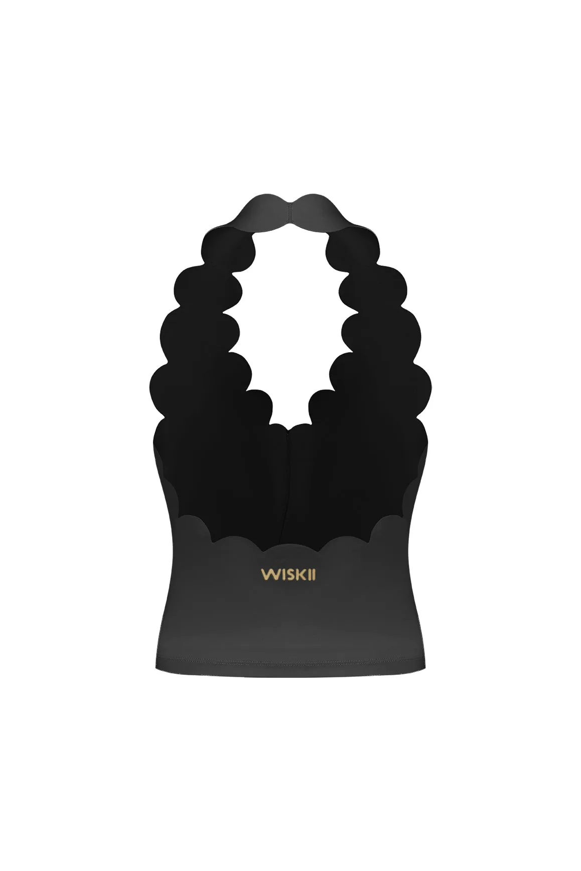Riviera Scallop Halter Bra Tank sold by WISKII Active product image thumbnail 2