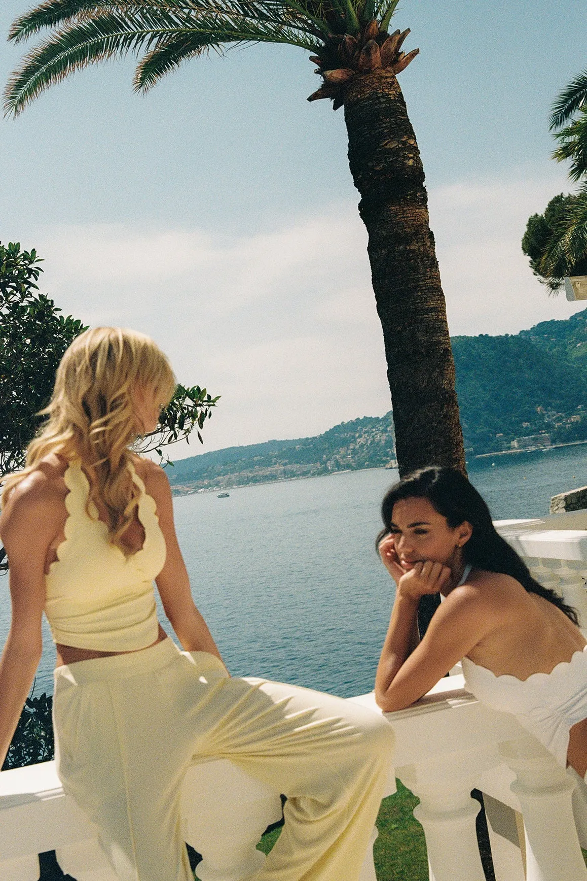 Riviera Scallop Halter Bra Tank sold by WISKII Active product image thumbnail 4