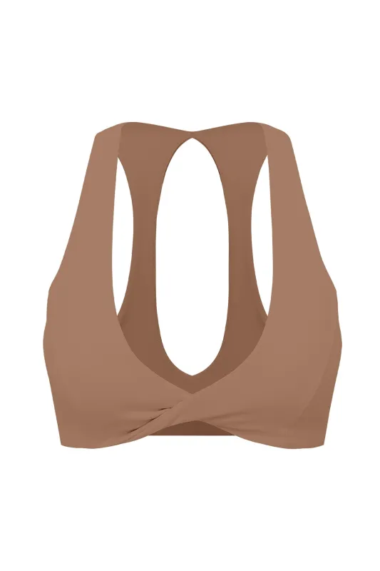 Twist-Front Everyday Bra made by WISKII Active