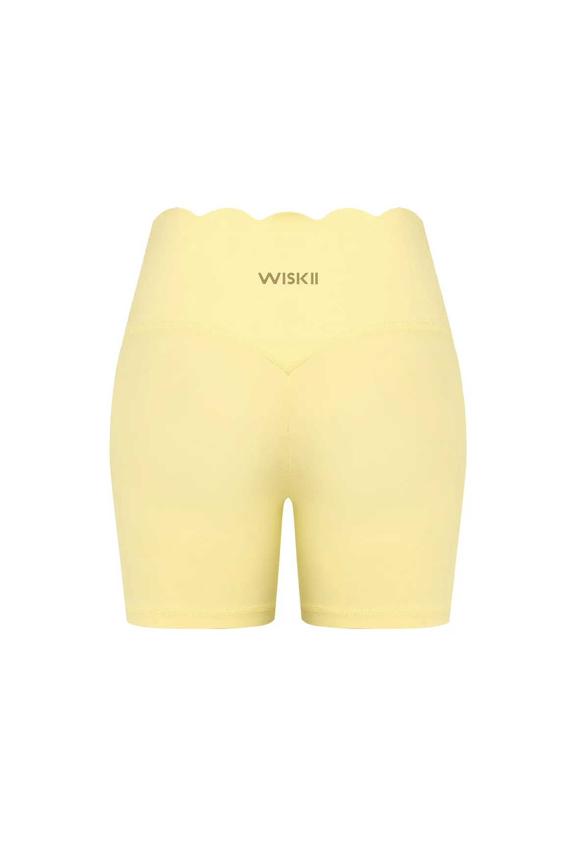 High-Waist Scallop Scrunch Short sold by WISKII Active product image thumbnail 2