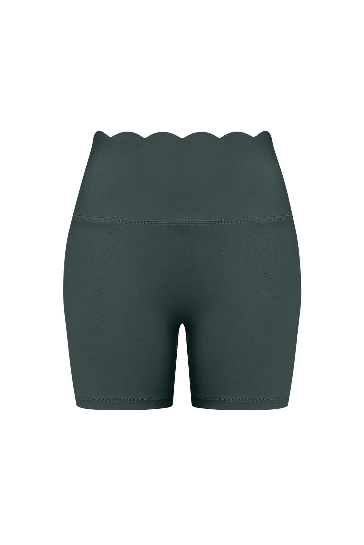 High-Waist Scallop Scrunch Short sold by WISKII Active product image thumbnail 5
