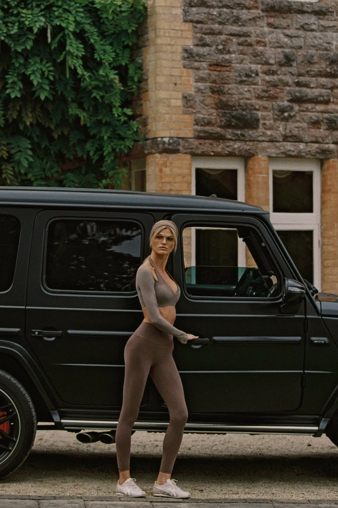 Colorblock One-Piece Long Sleeve Crop Top sold by WISKII Active product image thumbnail 3