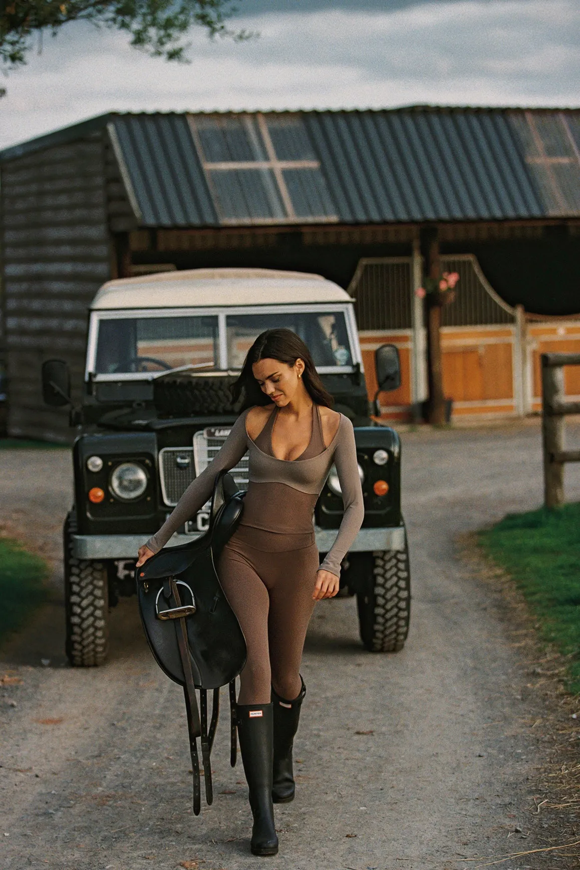 Colorblock One-Piece Long Sleeve Top sold by WISKII Active product image thumbnail 3