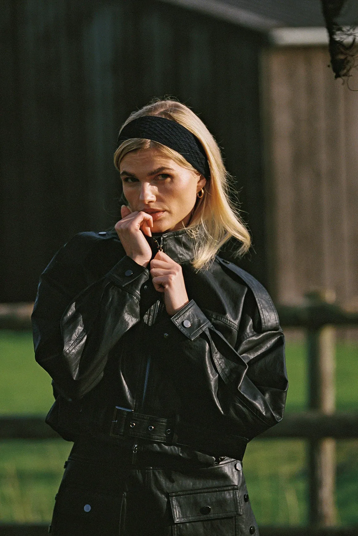 Retro Faux Leather Jacket sold by WISKII Active product image thumbnail 5